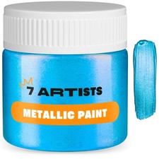 Peinture Acrylique Bleu Metallique 50 ml Peinture Acrylique Pailletée | Peint...