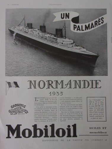 Publicite huiles mobiloil - ,