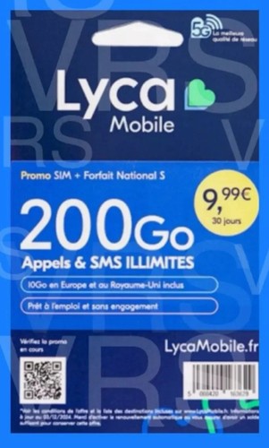 Lyca carte sim prépayée - ,
