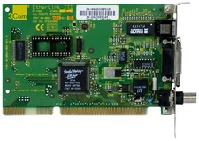 Carte Réseau 3COM Etherlink III 3C509B-C Combo 10MBPS Isa RJ45 BNC