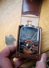   Photo Cellule Posemètre RÉALT Photo ciné Système Poirette - Étui  Cuir