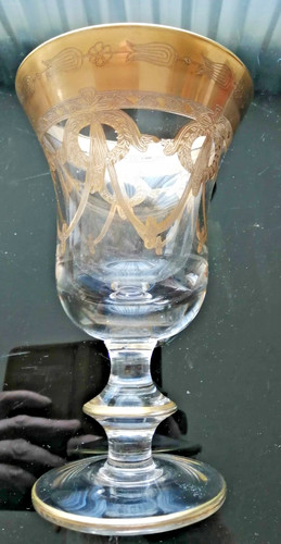 Ancien joli calice verre - joli, en