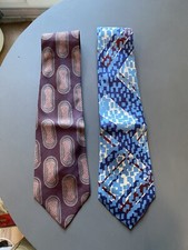 Lot 2 Cravates bleu violet