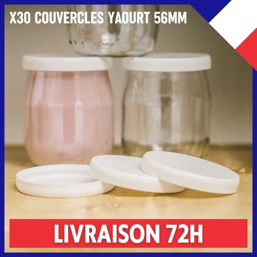 X30 couvercles pots yaourt - x30, de