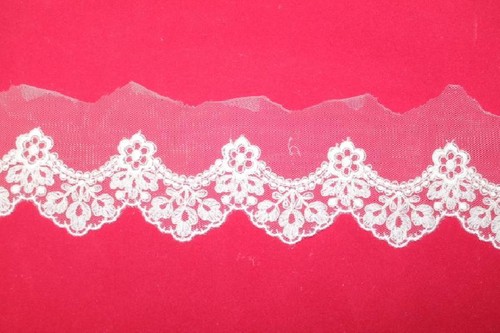 Dentelle tulle coton - dentelle, en