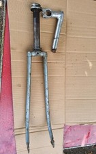  FOURCHE et POTENCE VELO COURSE VINTAGE ANCIEN BICYCLE FORK POUR ROUE 700