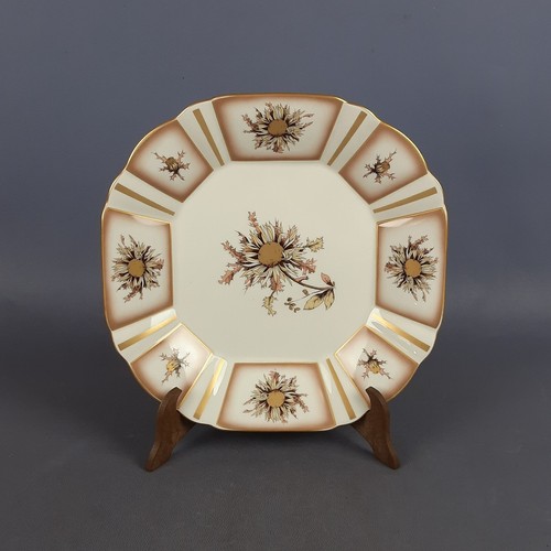 Assiette porcelaine octogonale - assiette,