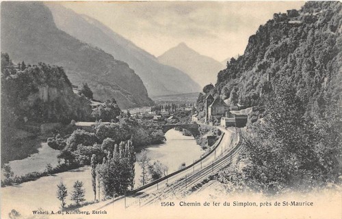 Cpa suisse chemin fer du - chemin, de