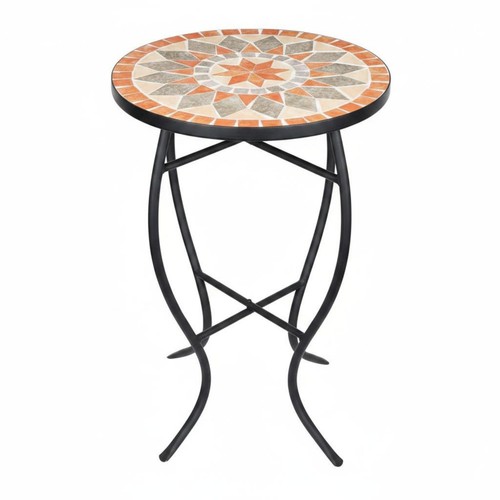 Table ronde mosaïque - en,