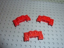 3 x LEGO Bracket Red 2x4x2/3