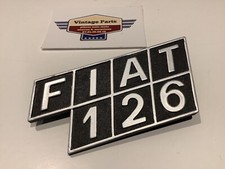 Fiat 126 monogramme insigne emblème finition mat neuf