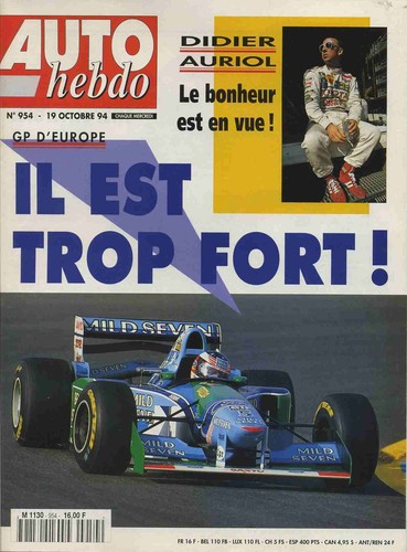 Auto hebdo 954 10 - auto, 19/10/1994