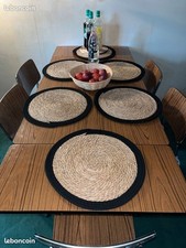 VINTAGE Table en formica avec rallonge + 6 chaises Excellent état TRES VINTAGE