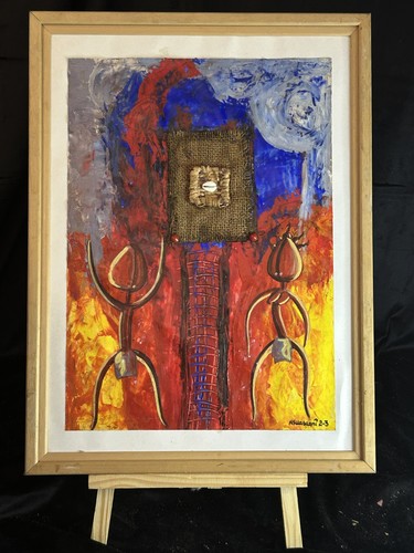 Peinture africaine nsusuani - peinture,