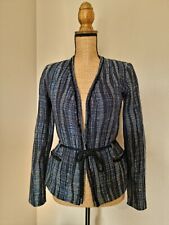 IKKS : SUPERBE VESTE TON MARINE IKAT 