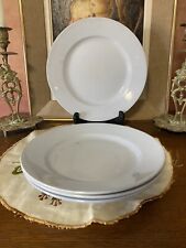 4 ASSIETTES PLATES ANCIENNES ST AMAND MOULIN DES LOUPS FAÏENCE BLEUE