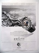 PUBLICITE-ADVERTISING :  ZENITH El primero Chronomaster 1969 Barrier 2014 Montre