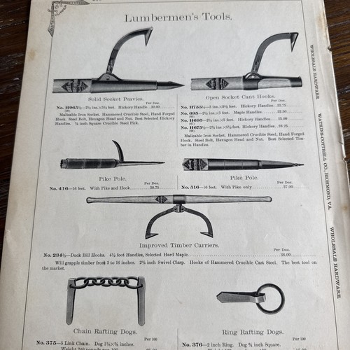 Vtg print lumberman cant - ad,
