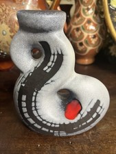 VALLAURIS Bougeoir d’Art Signé CF