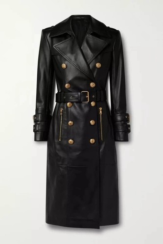 Manteau trench noir élégant
