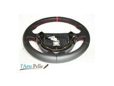 Renault Clio Rs Couvercle Du Volant Sport Cuir Véritable Noir Coutures