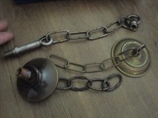 Chaine & Plafonnier Acier Doré Pièces de Lustre Lustrerie