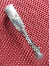 ++"543.4"   PINCE A SUCRE EN METAL ARGENTE COQUILLE  ORFEVRE FRANCOIS FRIONNET