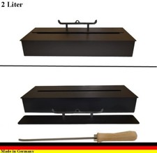 2 litre bio éthanol brûleur noir  pour l'éthanol et gel des cheminées Caminetti