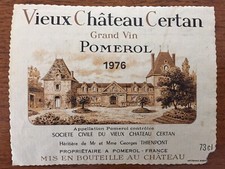 Étiquette Vieux Château Certan 1976 - 73 cl