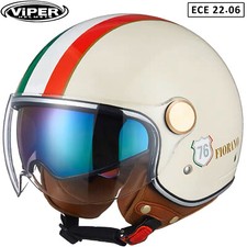 Demi Jet Casque RSV19 VisiÃ?re Pare Soleil ECE 2206 ApprouvÃ© Moto Scooter Casqu