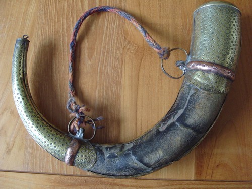 Ancienne poire corne poudre - ancienne,