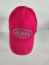 Casquette rose Von Dutch