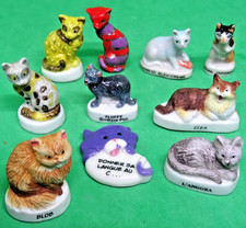 Lot de 10 fèves CHATS