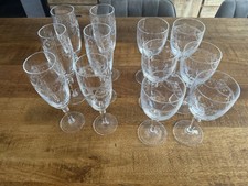 12 Verres  Champagne Vin Rouge