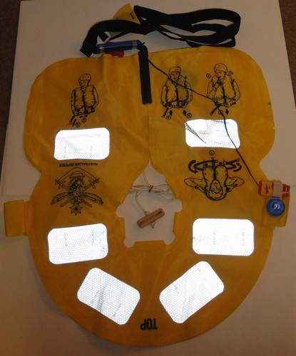 Yellow flotation vest - flotation,