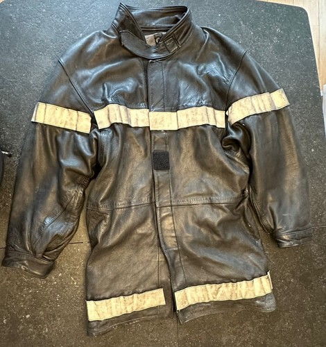 Veste pompiers français - , cuir