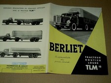 Prospectus Camion BERLIET TLM