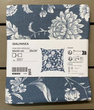 Housse de coussin IKEA IDALINNEA, gris foncé-bleu, 50x50 cm / 20" x 20" 100% ...