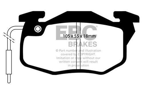 Ebc yellowstuff front - front, brake