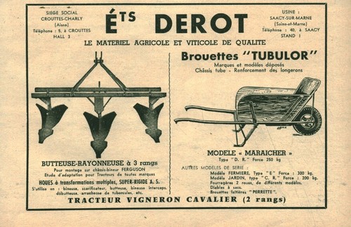 Publicité ancienne ets derot - publicité,