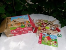 Jeu Construction Jeujura Ma Maison en Rondins + Ma ferme en bois 8051