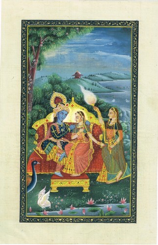 Radha krishna peinture love - krishna, de