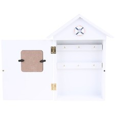 1PC clés support de stockage maison forme boîte clés en bois boîtier mural