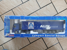 JOAL CSE COMPACT CAMION MERCEDES ACTROS SEMI REMORQUE FOURGON PUB ALDI 1/50