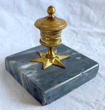 Encrier Empire - bronze doré