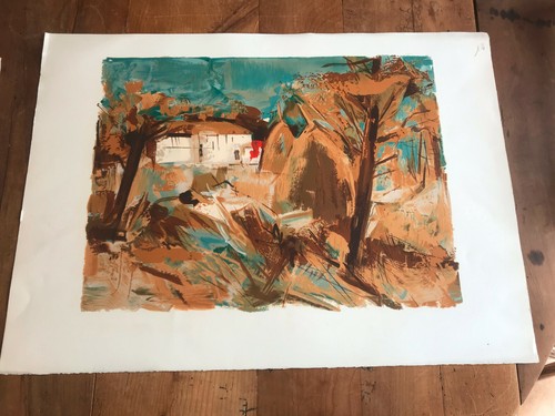 Lithographie gaston - n,