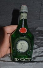 Beau cendrier publicitaire ancien en verre BENEDICTINE