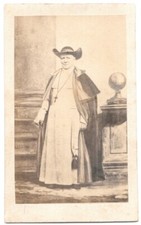 Photo CDV Pape Pie IX avec