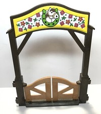 PLAYMOBIL 5222 5624 PORTAIL ENTREE CLOTURE PONY RANCH EQUITATION