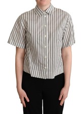 Chemise Blouse Rayée Blanche
